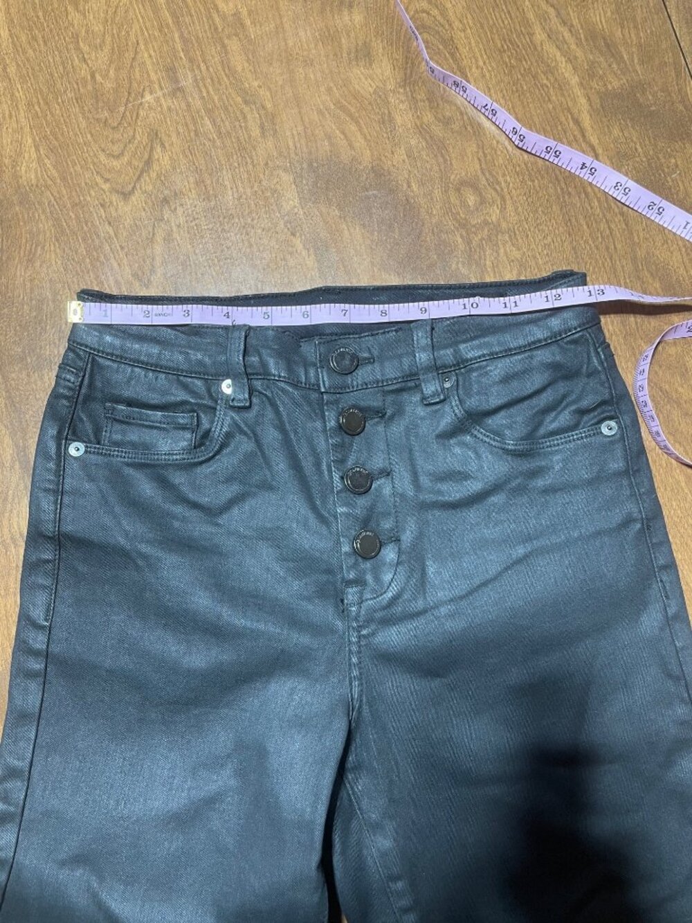 BlankNYC SPARTACUS THE GREAT JONES High Rise Skinny Black Button Fly Jeans 27 - Picture 3 of 12